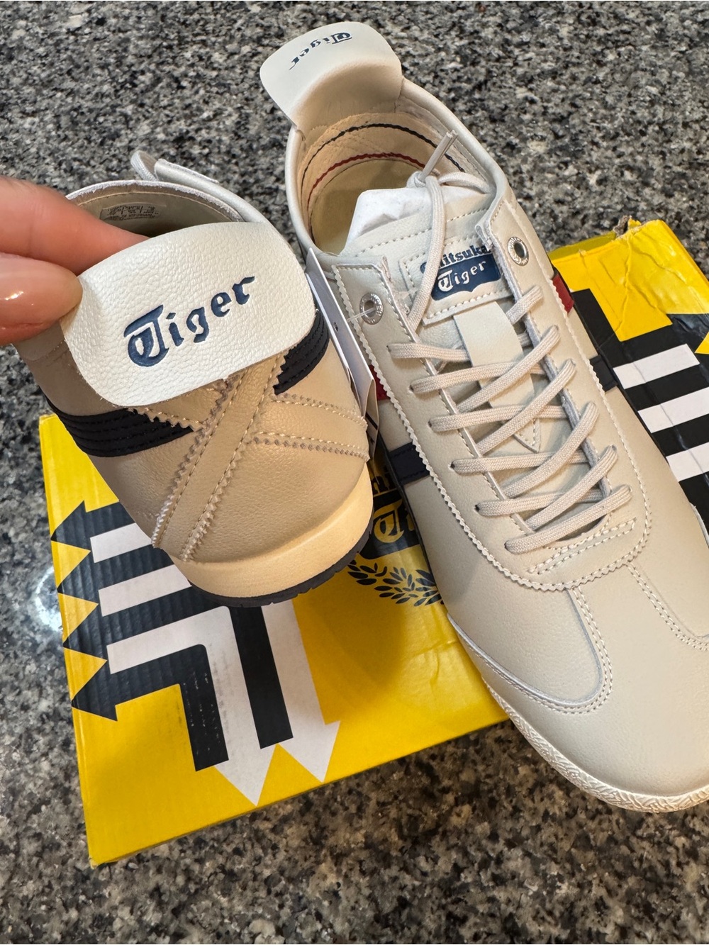 Onitsuka Tiger Mexico 66 Navy & Red Stripes - Picture 4 of 8
